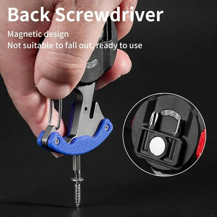Compact Multi Function Keychain Flashlight With 7 Modes