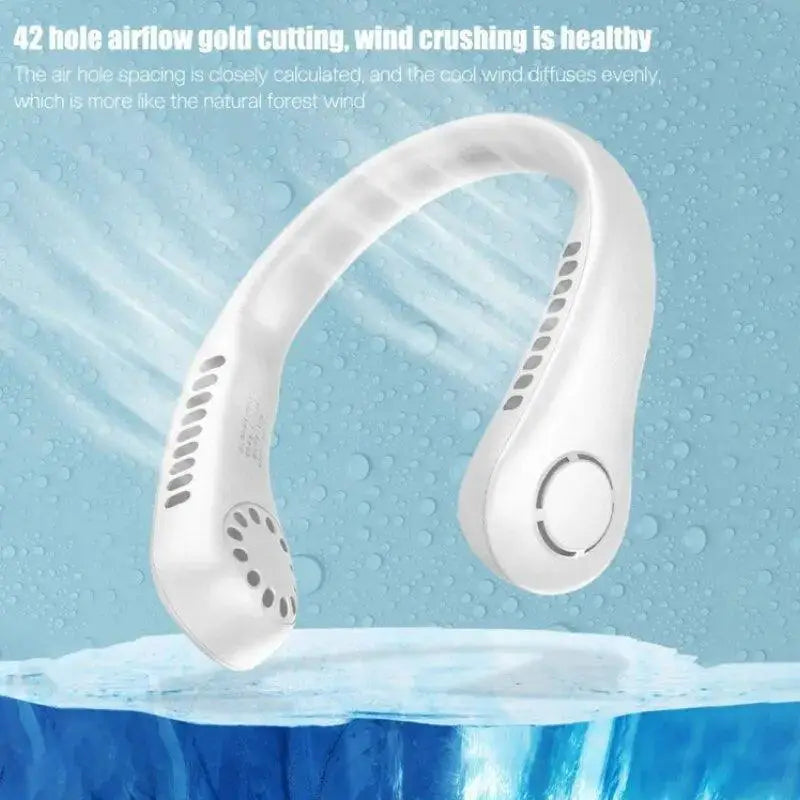 Bladeless Neck Fan Experience Cool Safe Portable Airflow