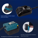 Battery Extension Cord for Makita Bosch Milwaukee 150cm