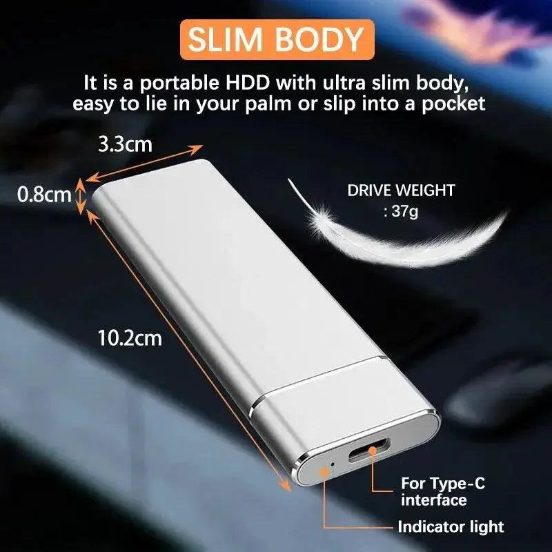 Ultra Slim M.2 NVMe SSD Enclosure with Type-C Design