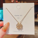 Small and Versatile Light Luxury No Fading Clover Necklace