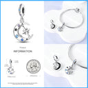 Sterling Silver Sparkling Zircon Star