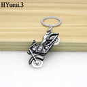 Motorcycle Keychain with Rotating Wheels for Gifts
