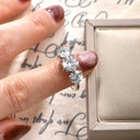 Anniversary Moissanite Ring For Couples
