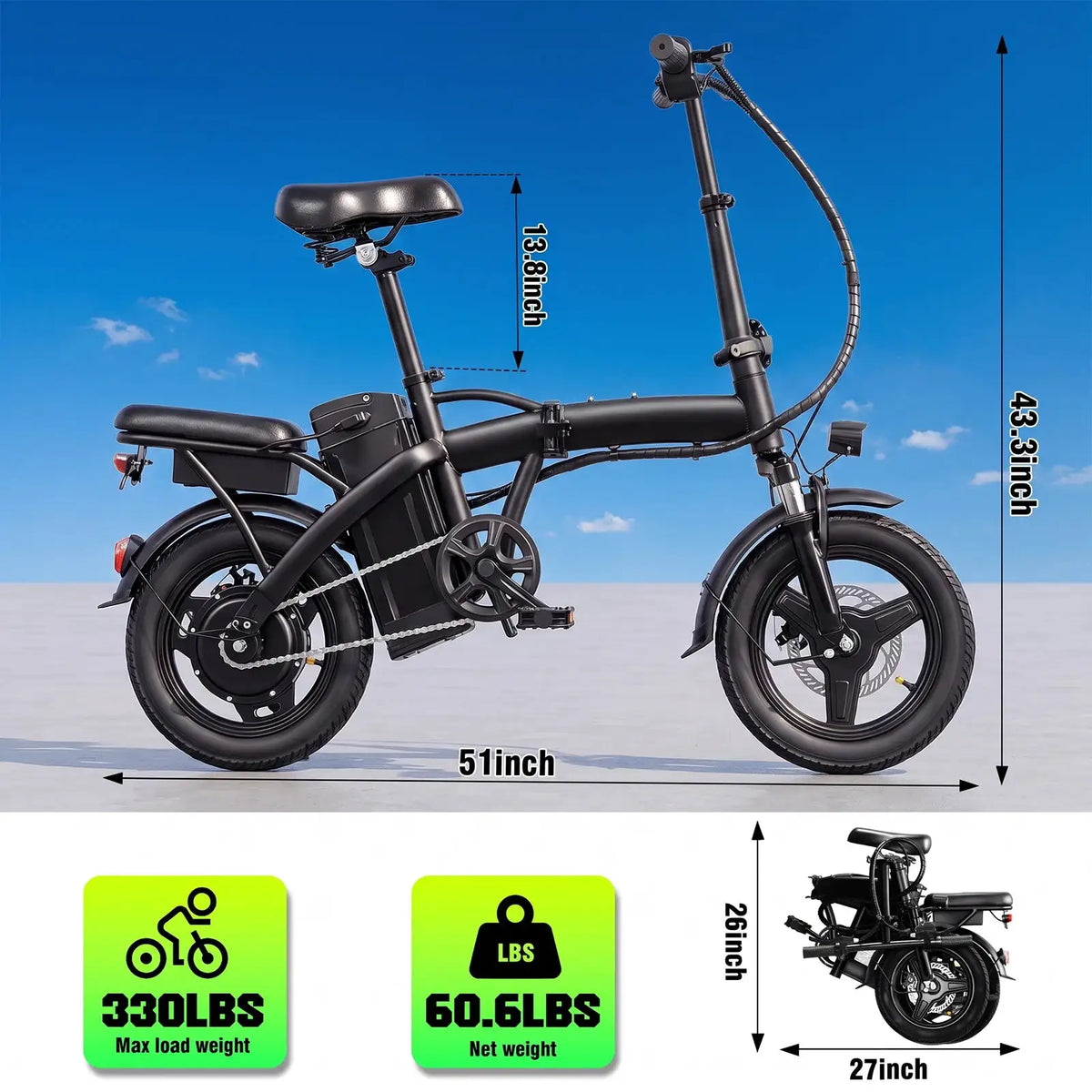 Quick Fold Inch Cruiser Bike — product view 6