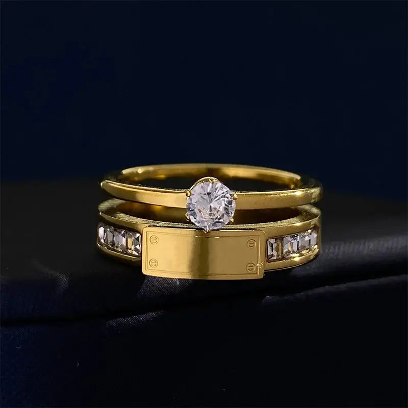 Carat Gold Plated Moissanite Ring — product image 4