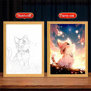 Cat Lamp: LED Moon Night Light for Kids' Bedroom