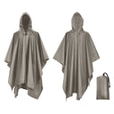 3-in-1 Waterproof Rain Poncho Lightweight Hooded Coat 2023