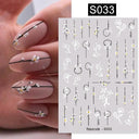 Succulent Blossom Nail Art Decals Blooming 3D Beauty Kit