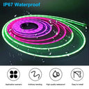 RGBIC Neon LED Strip Lights With Bluetooth App Control And Music Sync Waterproof