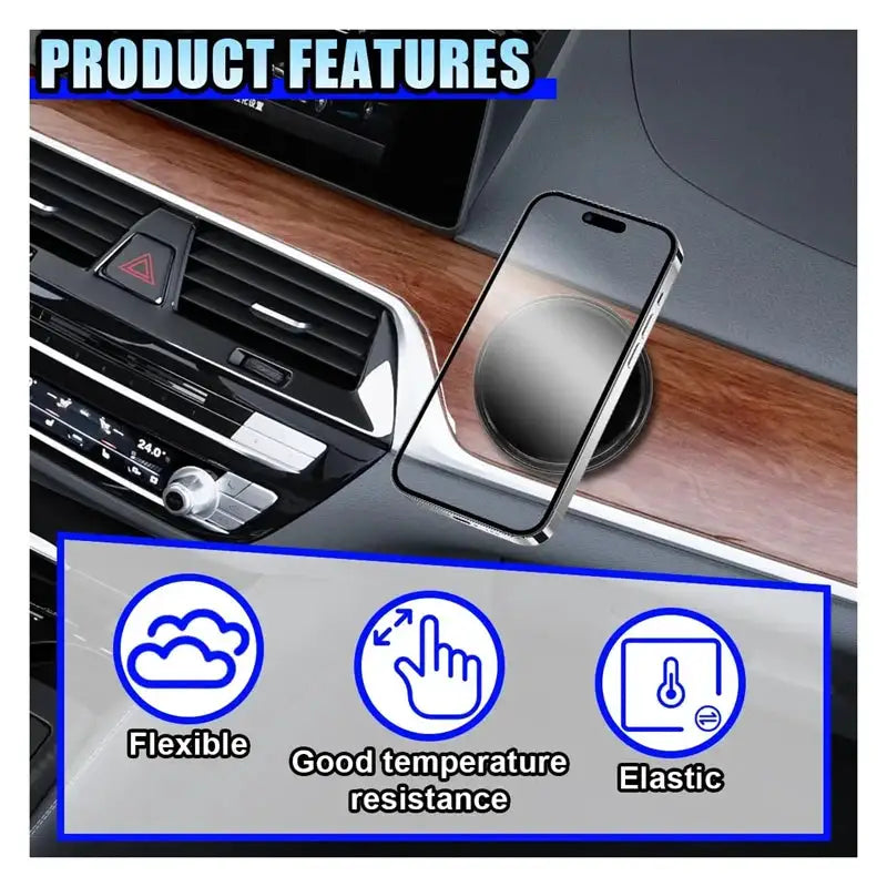 Car Dashboard Non-Slip Mats Removable Sticky Silicone Gel Pad — product view 4