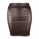 Elegant Faux Leather Pencil Skirt Versatile Chic Essential