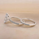 Moissanite Ring in Sterling Silver Horse
