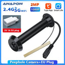 Awapow Tuya Smart Peephole Doorbell 1080P WiFi Night Vision Never Miss A Visitor