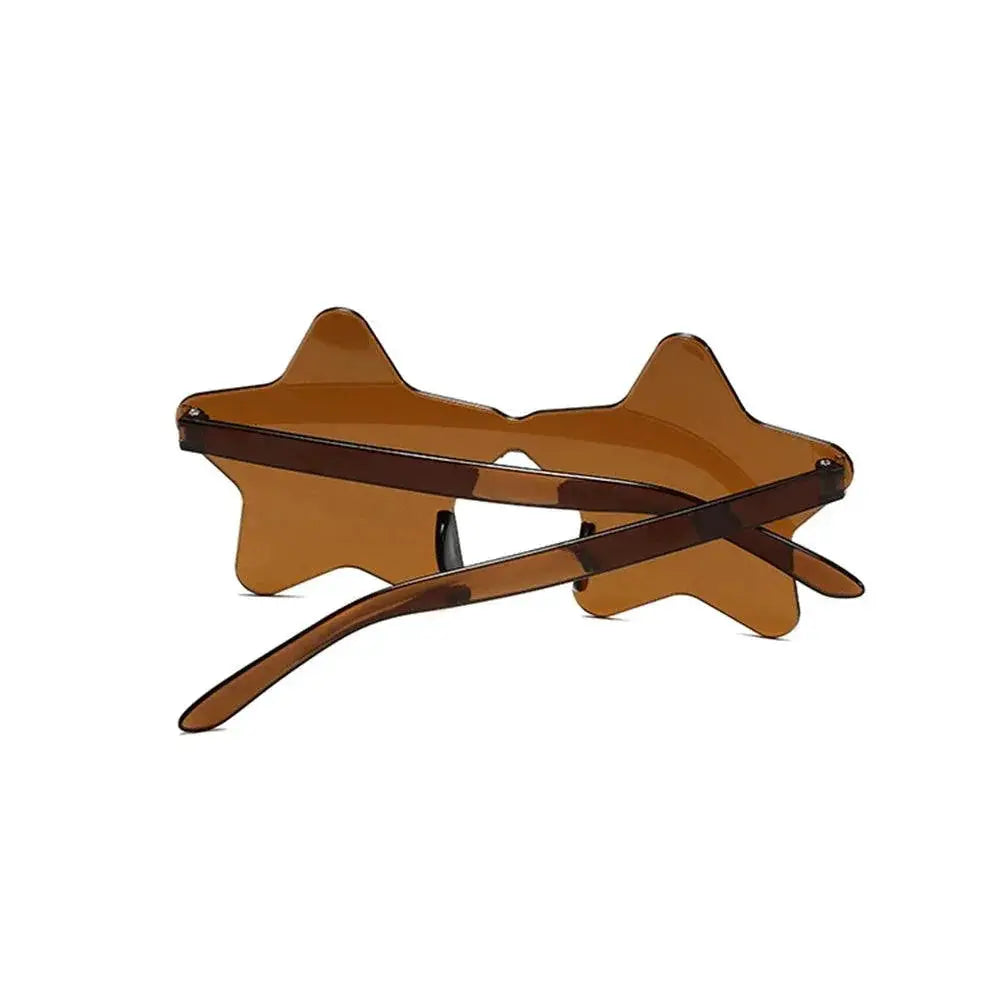 Frameless Star Shaped Sunglasses for Cosplay and Fashion