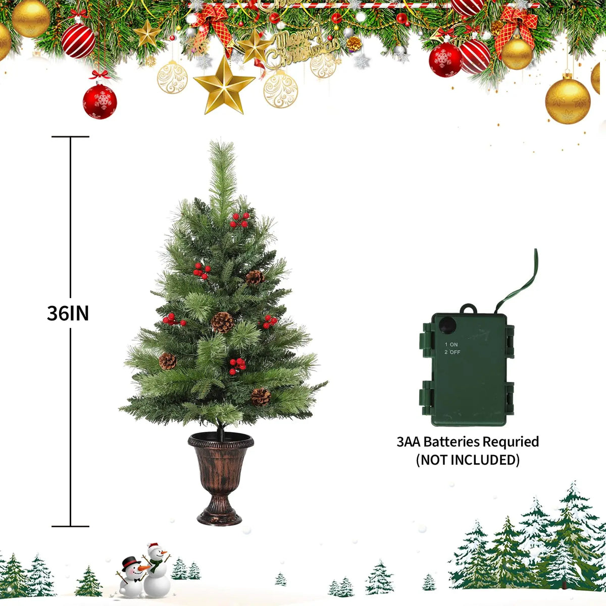 Mini Artificial Christmas Decoration