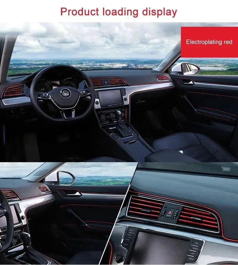 Car Interior Flexible Moulding Strips Colorful Trim