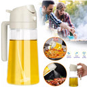 1-4Pc 2-in-1 Sprayer Pourer Oil Bottle for Kitchen Use