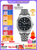 San Martin 36mm 39mm Gada Classic Simple Enamel Dial Miyota 90S5 Original Design Dress Men Automatic Mechanical Watch SN0144