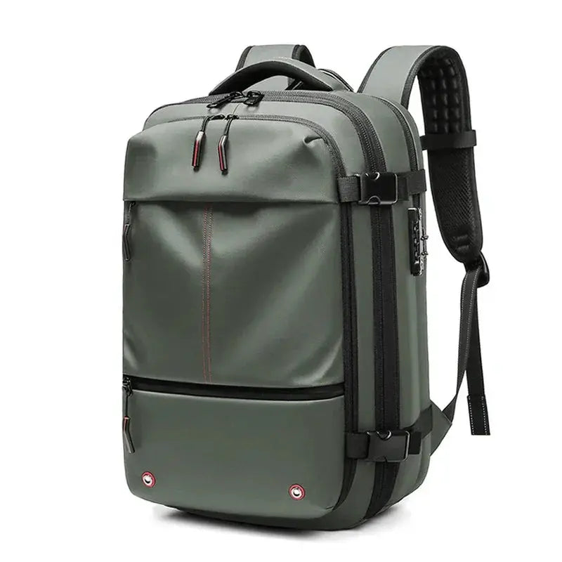 Men Travel Backpack Vacuum Compression 17 Inch Laptop Bag