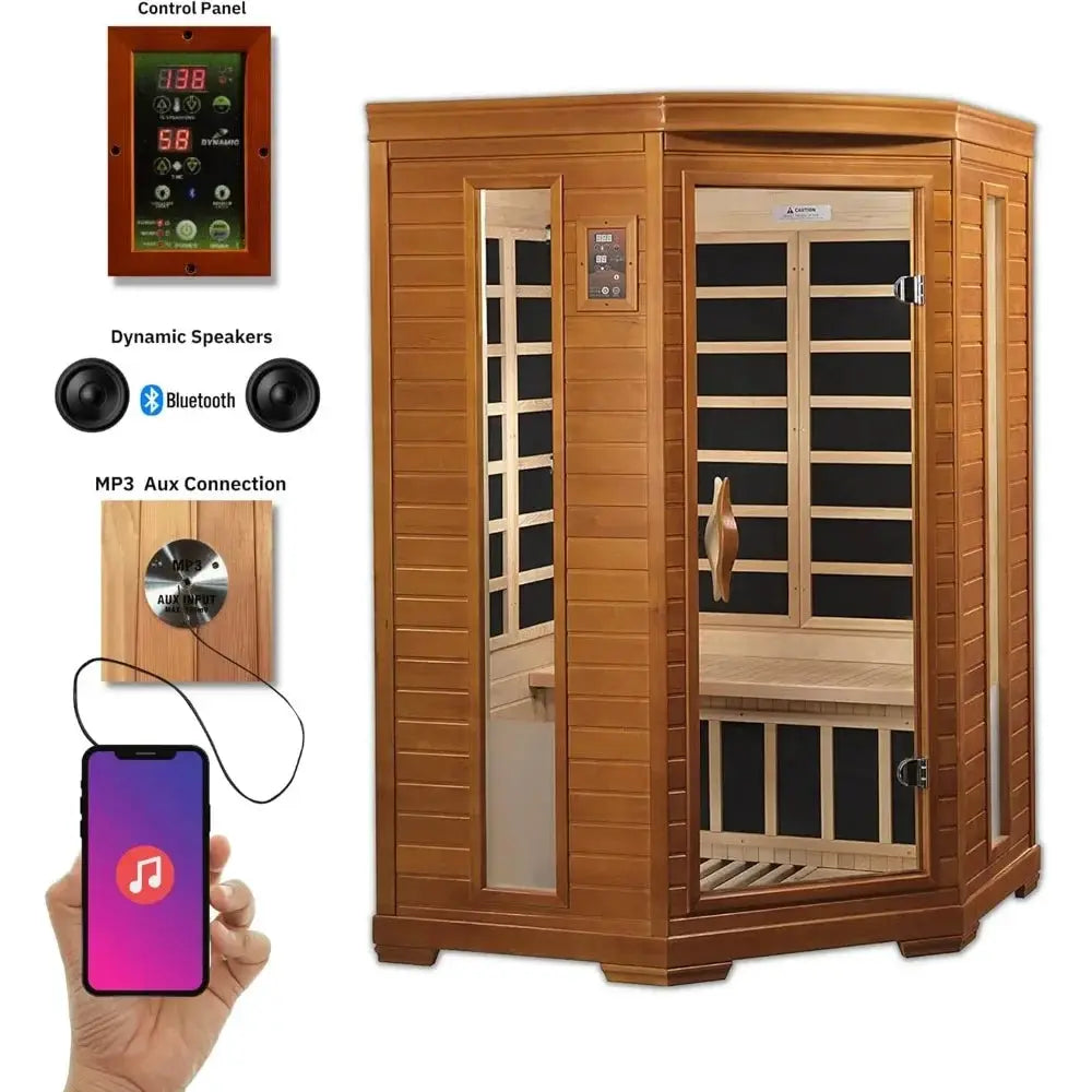 Corner Infrared Sauna For Two Eco Friendly Home Spa