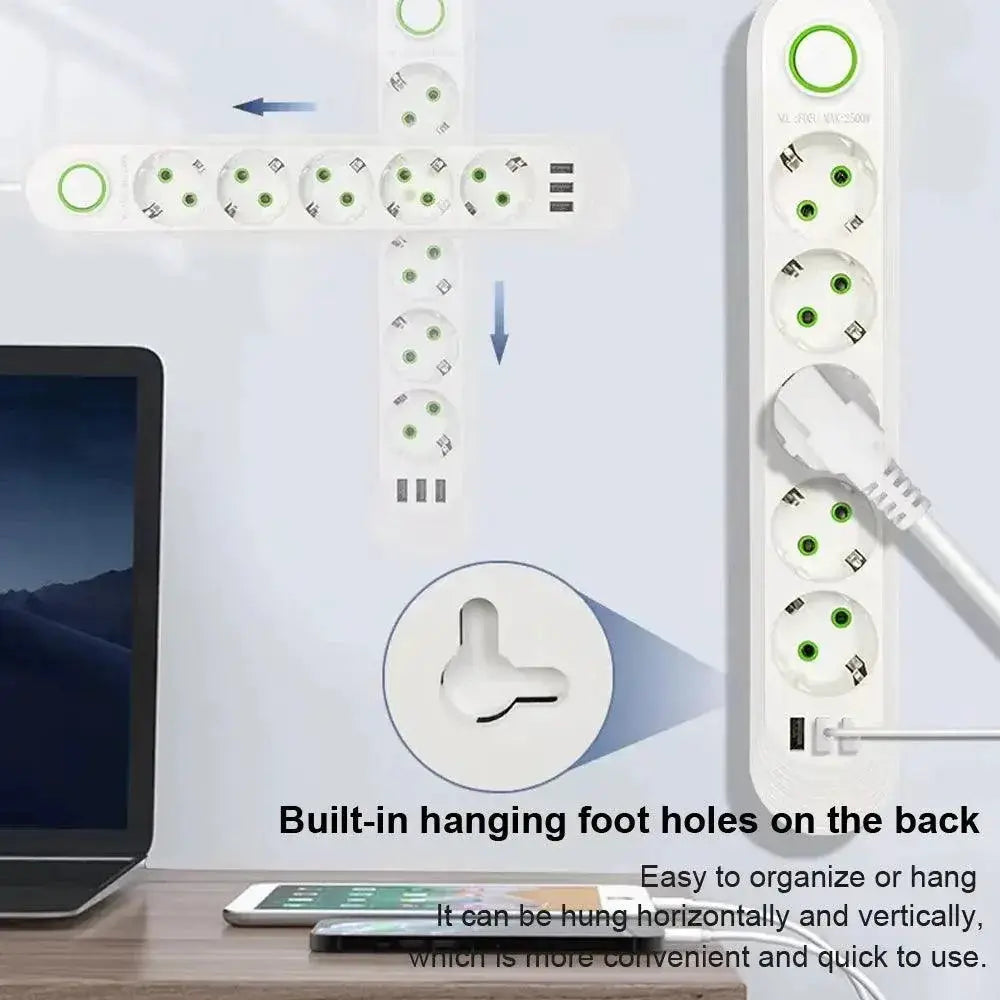 Smart Home Power Strip With USB Ports For Fast Charging
