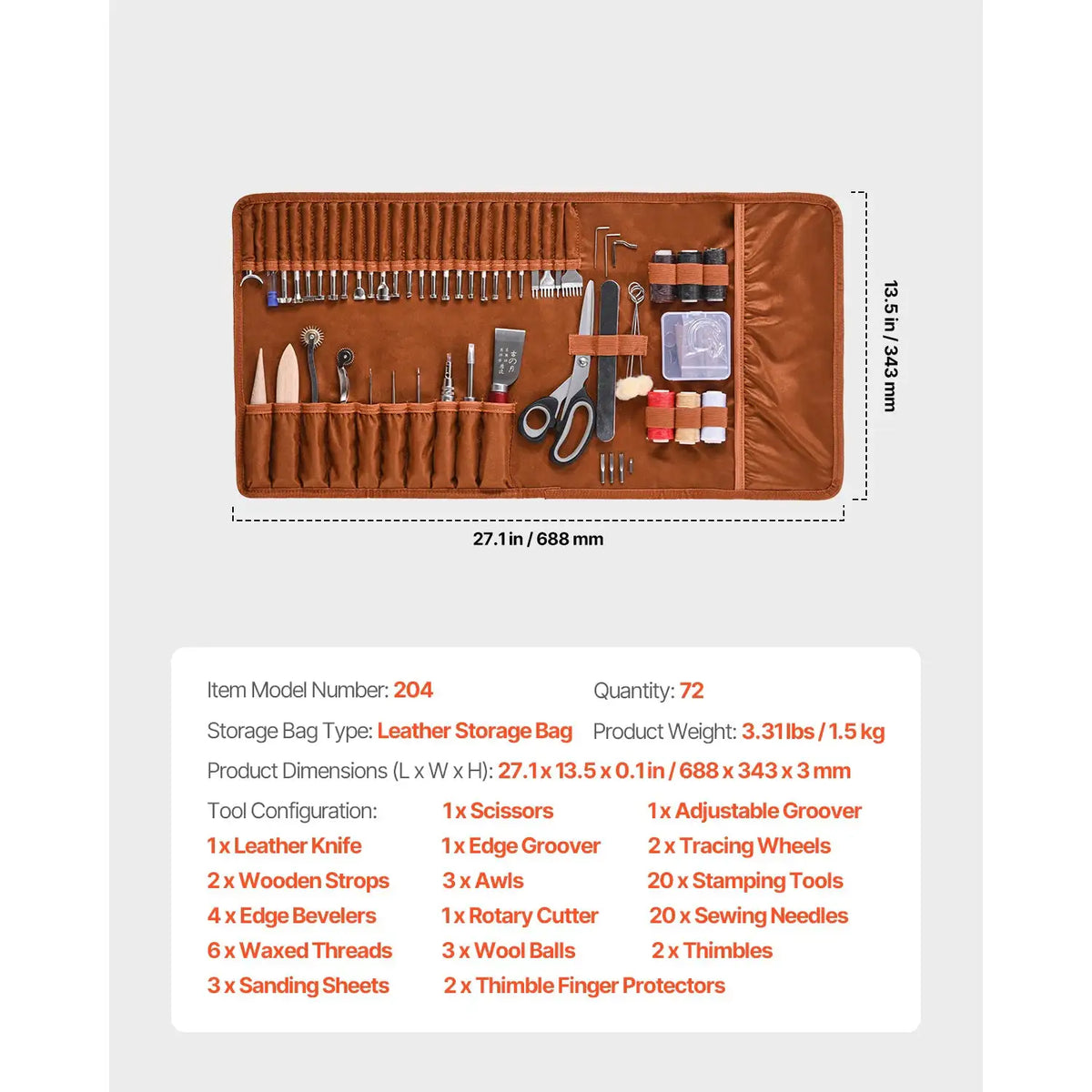 High Quality Leather Craft Tools — product view 7