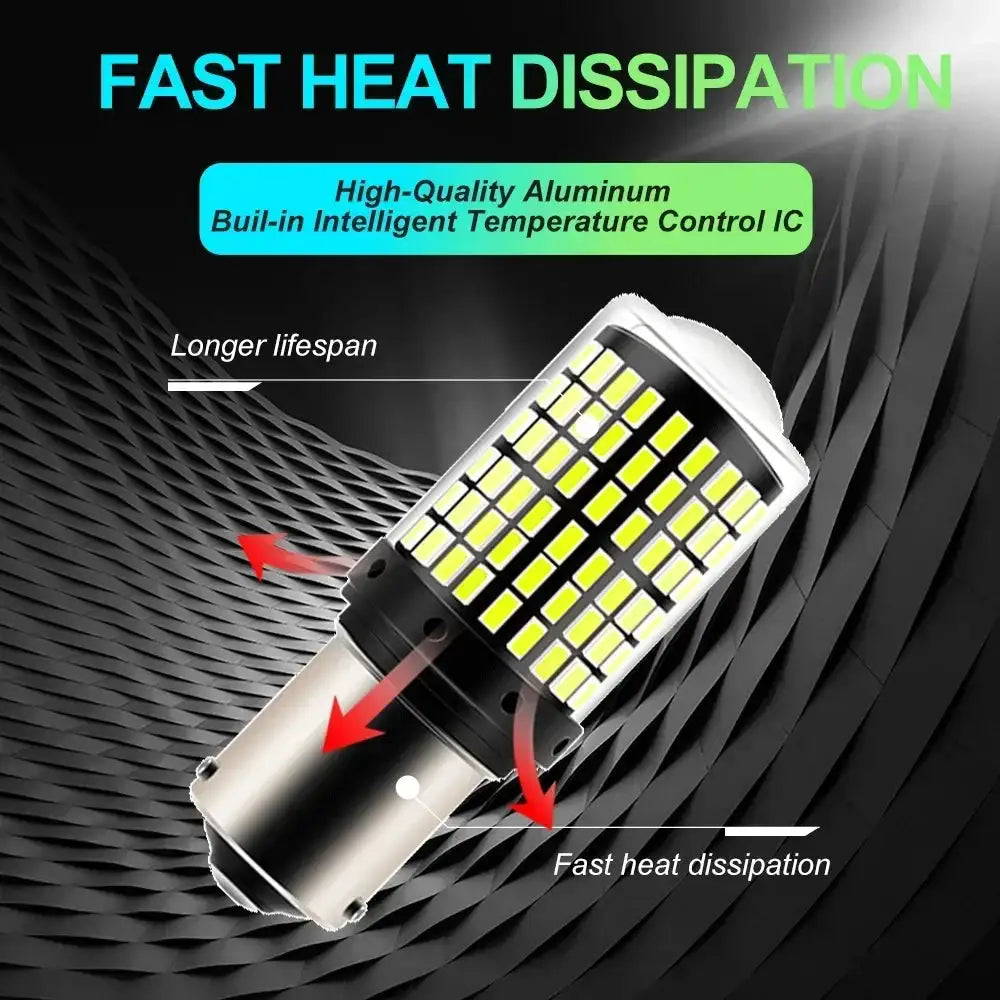 2Pcs 1156 Led Turn Signal Light Lamp