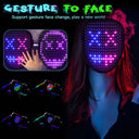 LED Luminous Mask RGB Full Color Face Changing Glowing Mask