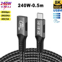USB4 Cable 240W 40Gbps Thunderbolt4 Ultra