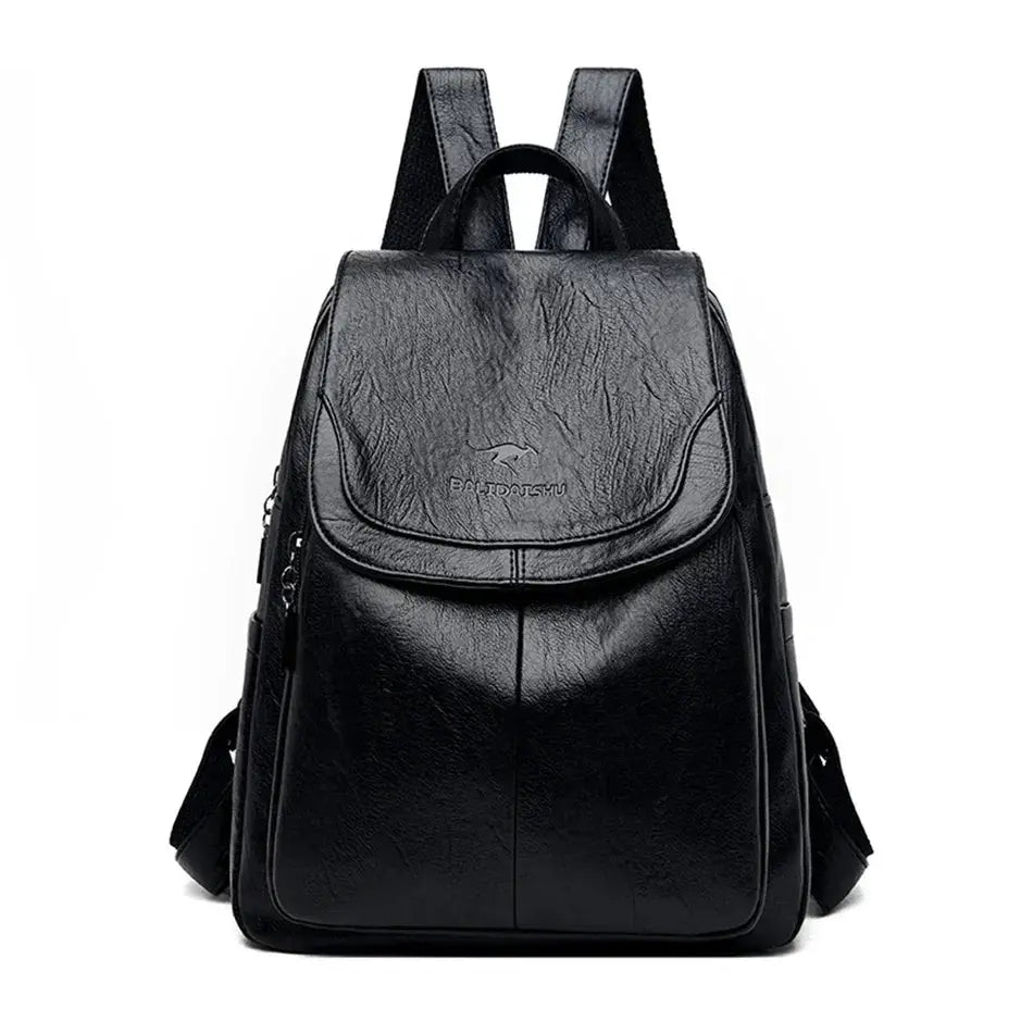 Leather Backpack for Women Travel Ready — product view 11