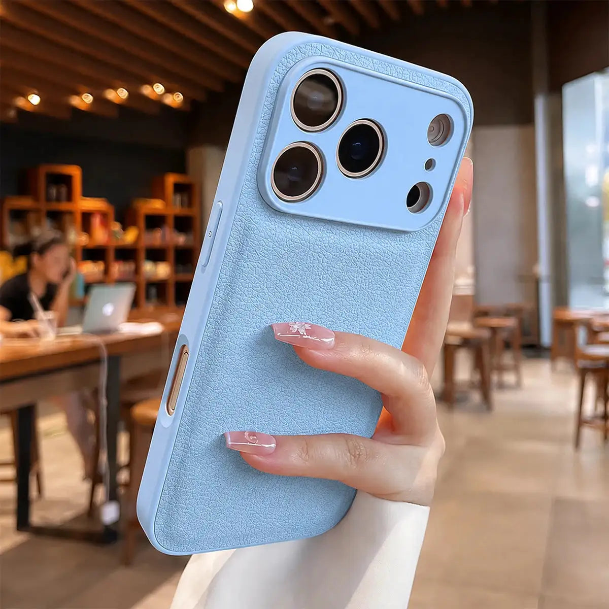 Lychee Leather Case - Anti Fingerprint Shockproof — product view 12