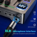 Crisp Sound Gaming Audio Mixer for Streaming