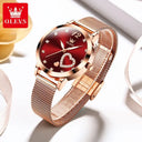 Olevs Stainless Mesh Womens Watch