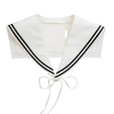 Sailor Fake Collar - Detachable Lace Tie Fashion