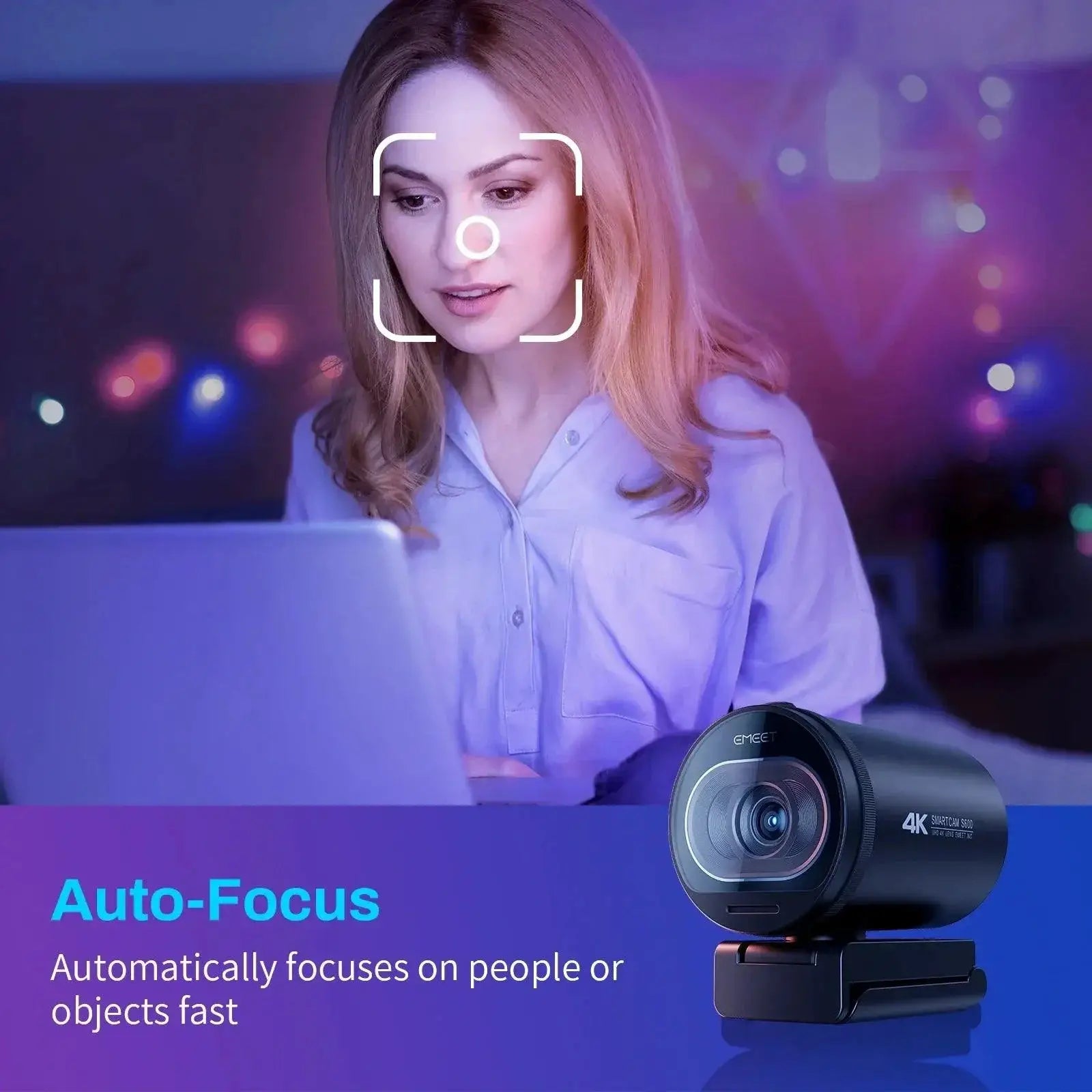 4K Streaming Webcam Autofocus For Crystal Clear Video