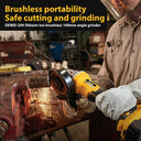 Cordless Brushless Angle Grinder for Metal Cutting DCG406