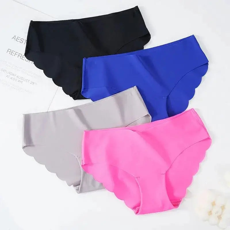 3 Pcs Seamless Ladies Ribbed Cotton Thong Women's Underwear