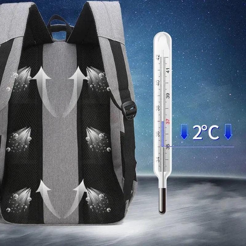 Large Capacity Laptop Backpack For Men 15.6 Inch Oxford