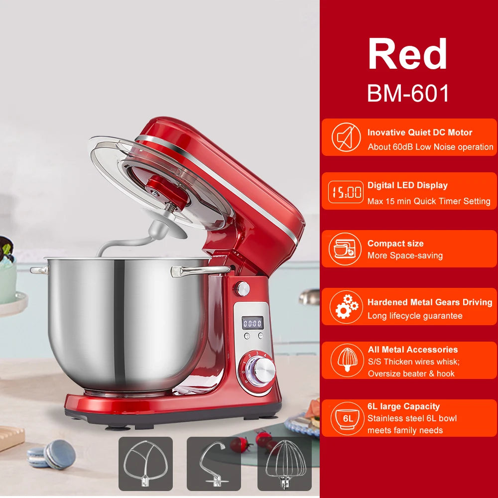 BioloMix Kitchen Food Stand Mixer, Blender, Quiet Motor, Cream — product view 8