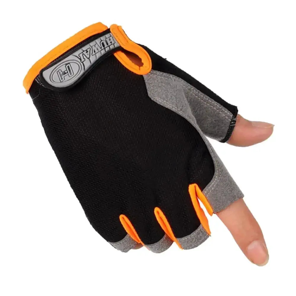 Half Finger Cycling Gloves Anti Slip Anti Sweat Men Women
