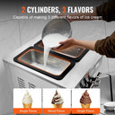 VEVOR Commercial Soft Ice Cream Machine Flavors PreCooling LED