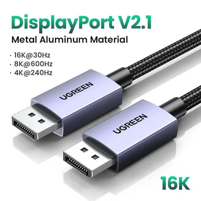 16K DisplayPort Cable for Ultimate Video and Audio