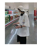 100% Cotton Men's T-shirts Japanese Style Cat Anime Tees