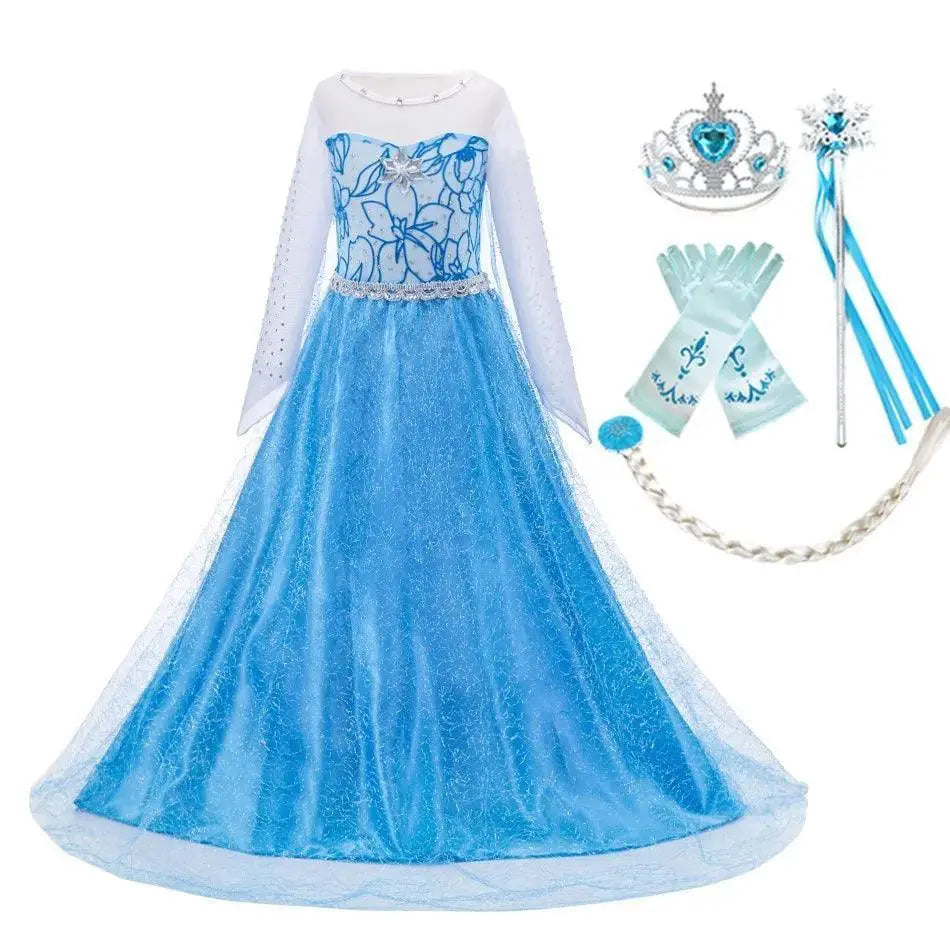 Fairytale Princess Dress for Girls Cinderella Snow White