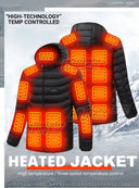 21 Areas Heated Jacket USB Electric Coat For Men And Women