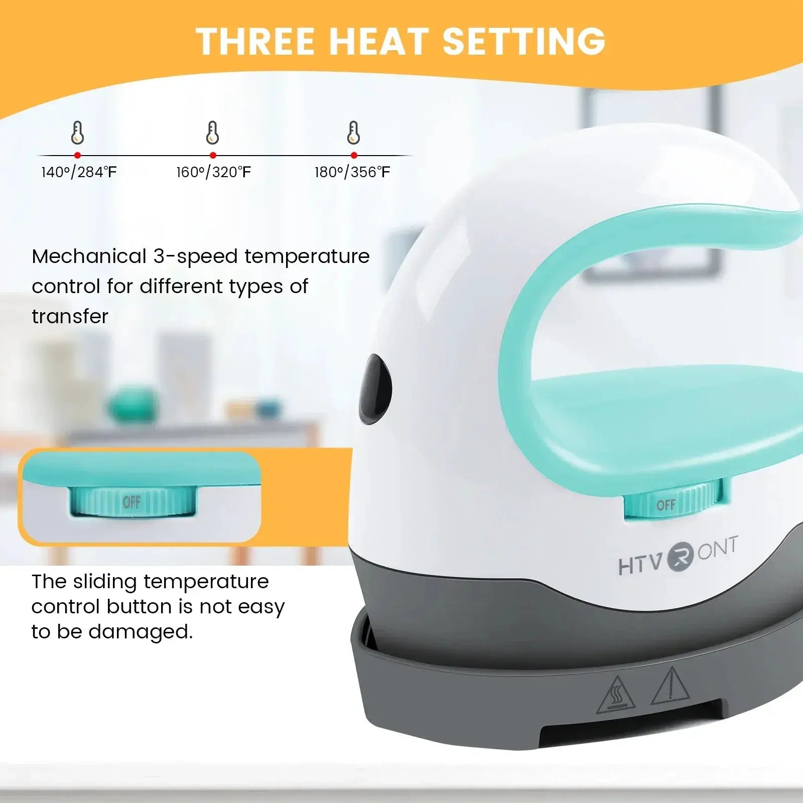 HTVRONT 2nd Gen Portable Mini Heat Press For HTV Transfers
