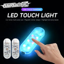 LED Car Mini Touch Light USB Charging Portable Auto Lamp