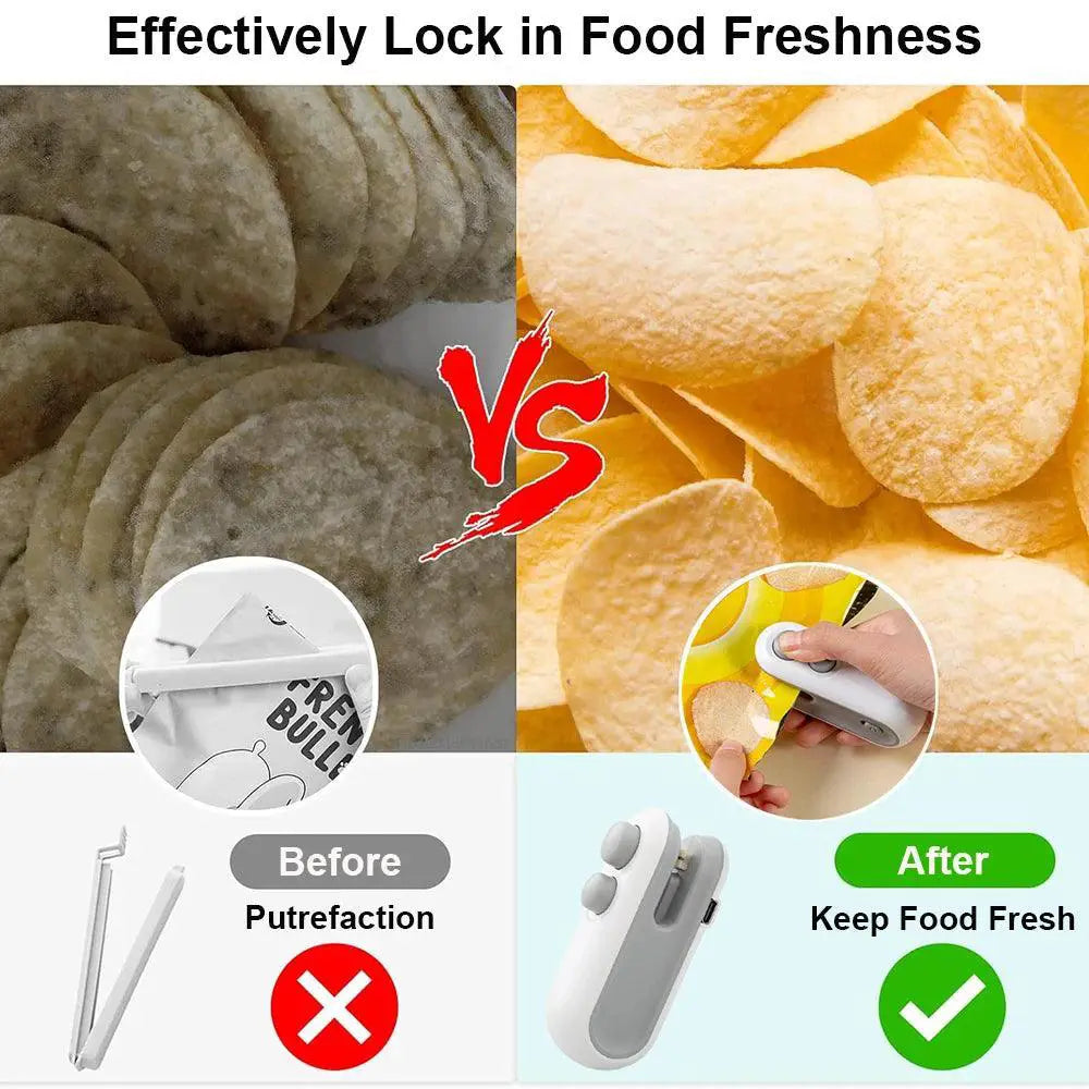 Compact Mini Heat Bag Sealing Machine Seals Food Bags