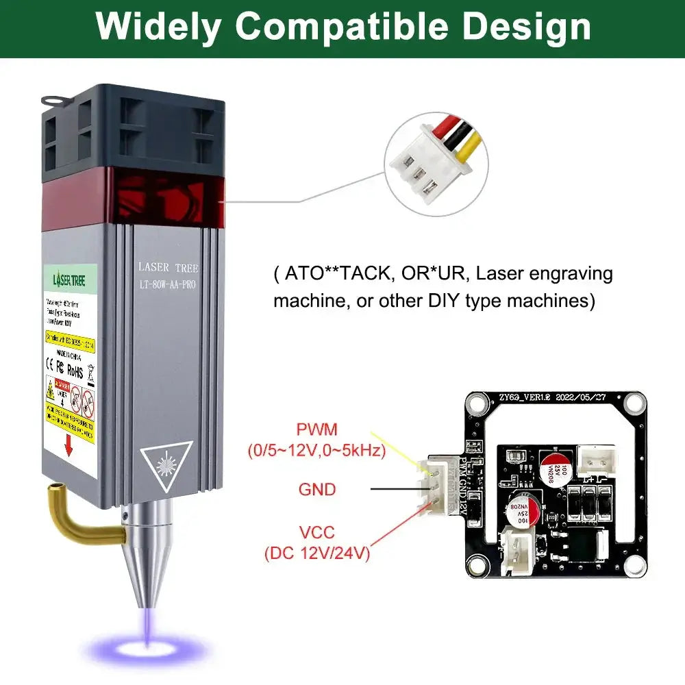Laser Tree 20W Laser Module with Air Assist Engraving